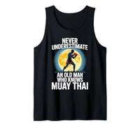 Nunca subestimes a un anciano que conoce al abuelo Muay Thai Camiseta sin Mangas