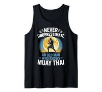 Nunca subestimes a un anciano que conoce al abuelo Muay Thai Camiseta sin Mangas