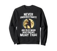 Nunca subestimes a un anciano que conoce al abuelo Muay Thai Sudadera