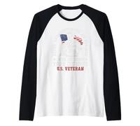 Nunca Subestimes a un Anciano Que defendió a tu país Camiseta Manga Raglan