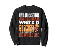 Nunca subestimes a un anciano que es un regalo divertido más brillante Sudadera