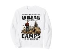 Nunca Subestimes a un Anciano Que todavía acampa en los Setenta Sudadera