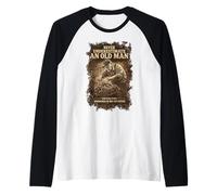 Nunca Subestimes a un Anciano Que todavía Gira Llaves Camiseta Manga Raglan