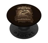Nunca Subestimes a un Anciano Que todavía Gira Llaves PopSockets PopGrip Adhesivo