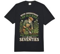 Nunca Subestimes a un Anciano Que todavía Trabaja en Sus 70 años Comfort Colors Adult Heavyweight T-Shirt