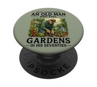 Nunca Subestimes a un Anciano Que todavía Trabaja en Sus 70 años PopSockets PopGrip Adhesivo