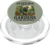 Nunca Subestimes a un Anciano Que todavía Trabaja en Sus 70 años PopSockets PopGrip para MagSafe