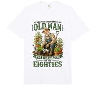 Nunca Subestimes a un Anciano Que todavía Trabaja en Sus 80 años Comfort Colors Adult Heavyweight T-Shirt