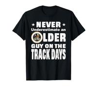 Nunca Subestimes a un Chico Mayor en la Pista días Carreras Camiseta