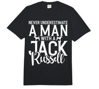 Nunca Subestimes a un Hombre con un Jack Russell Comfort Colors Adult Heavyweight T-Shirt