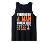 Nunca Subestimes a Un Hombre Que Mira Las Estrellas Camiseta sin Mangas