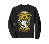 Nunca Subestimes a un Profesional con Sus Plantas Sudadera