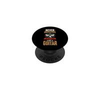 Nunca Subestimes a un Viejo con una Guitarra PopSockets PopGrip Adhesivo