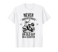 Nunca Subestimes a un Viejo en un Scooter Divertido Camiseta