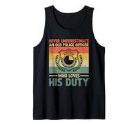 Nunca subestimes a un viejo policía que ama su deber Camiseta sin Mangas