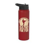 Nunca subestimes a un viejo que patea por diversión Karate Stainless Steel Insulated Water Bottle
