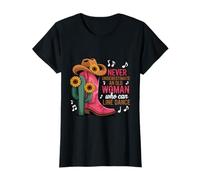 Nunca Subestimes a una anciana Line Dance Camiseta