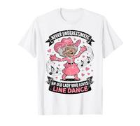 Nunca Subestimes a una anciana Que ama el Baile en línea Camiseta