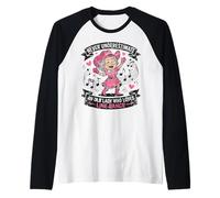 Nunca Subestimes a una anciana Que ama el Baile en línea Camiseta Manga Raglan
