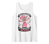 Nunca Subestimes a una anciana Que ama el Baile en línea Camiseta sin Mangas