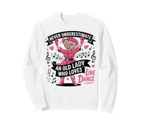 Nunca Subestimes a una anciana Que ama el Baile en línea Sudadera