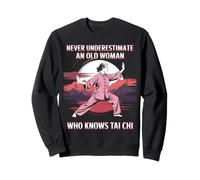 Nunca subestimes a una anciana que conoce Tai Chi abuela Sudadera