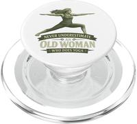 Nunca Subestimes a una anciana Que Hace Yoga - Cita Divertida PopSockets PopGrip para MagSafe