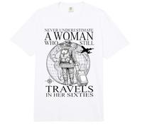 Nunca Subestimes a una anciana: Viajes, los años Sesenta Comfort Colors Adult Heavyweight T-Shirt