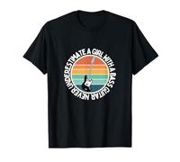 Nunca subestimes a una chica con bajo Mujer Bajo Camiseta