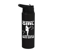 Nunca subestimes a una chica con bajo Mujer Bajo Stainless Steel Insulated Water Bottle