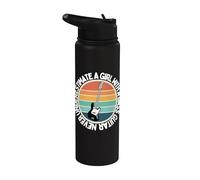 Nunca subestimes a una chica con bajo Mujer Bajo Stainless Steel Insulated Water Bottle