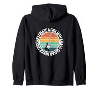 Nunca subestimes a una chica con bajo Mujer Bajo Sudadera con Capucha