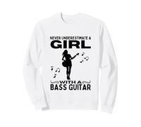 Nunca Subestimes a una Chica con bajo Sudadera
