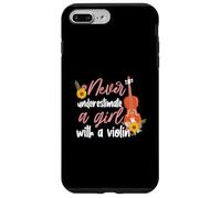 Nunca subestimes a una chica con un violín Carcasa para iPhone 7 Plus/8 Plus