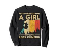 Nunca Subestimes a una Chica Escalada Boulder Mujer Sudadera