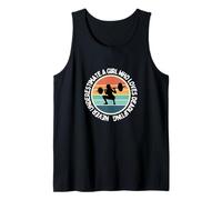 Nunca subestimes a una chica que ama el peso muerto Camiseta sin Mangas