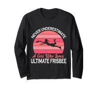 Nunca Subestimes a una Chica Que ama lo último en Frisbee Divertido Manga Larga