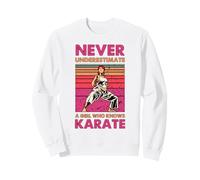 Nunca Subestimes a una Chica Que Conoce Artes Marciales de Karate Sudadera