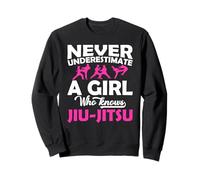 Nunca Subestimes a una Chica Que Sabe Jiu Jitsu Gift Adolescente Sudadera