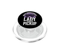 Nunca Subestimes a una Dama con una camioneta Pickup PopSockets PopGrip para MagSafe