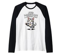 Nunca Subestimes a una Madre de Rescate Adoptar, no compres Gato Camiseta Manga Raglan