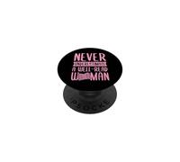 Nunca Subestimes a una Mujer Bien leída Alfabetización Feminista PopSockets PopGrip Adhesivo