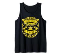 Nunca Subestimes a una Mujer con oración Cita Cristiana Camiseta sin Mangas