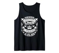 Nunca Subestimes a una Mujer con oración Cita Cristiana Camiseta sin Mangas