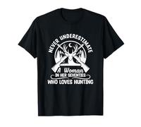 Nunca Subestimes a una Mujer de Unos Setenta años Que Caza Camiseta
