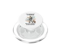 Nunca Subestimes a una Mujer Que viaja en Sus Ochenta años PopSockets PopGrip para MagSafe