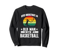 Nunca Subestimes al Viejo Jugador de Baloncesto Sudadera
