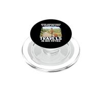 Nunca Subestimes diseño de Viaje de Mujer de los años 50 y Cincuenta PopSockets PopGrip para MagSafe