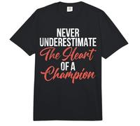 Nunca Subestimes el corazón de un Equipo Deportivo campeón Comfort Colors Adult Heavyweight T-Shirt