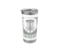 Nunca subestimes el diseño de Old Guy Disc Golf Vaso térmico de acero inoxidable de doble pared